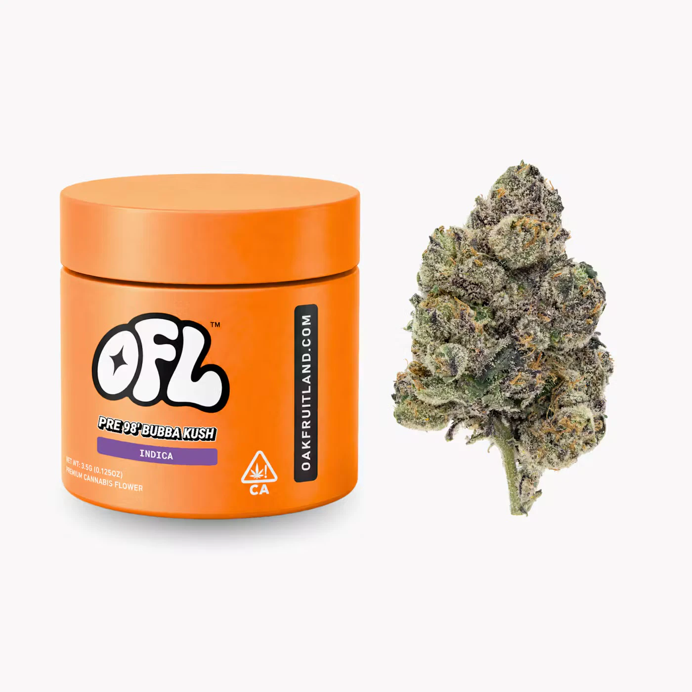 Oakfruitland - PRE 98 BUBBA KUSH | 3.5G | INDICA Main Image