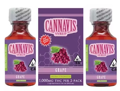 Cannavis - GRAPE SYRUP | 2 PACK | 1000MG