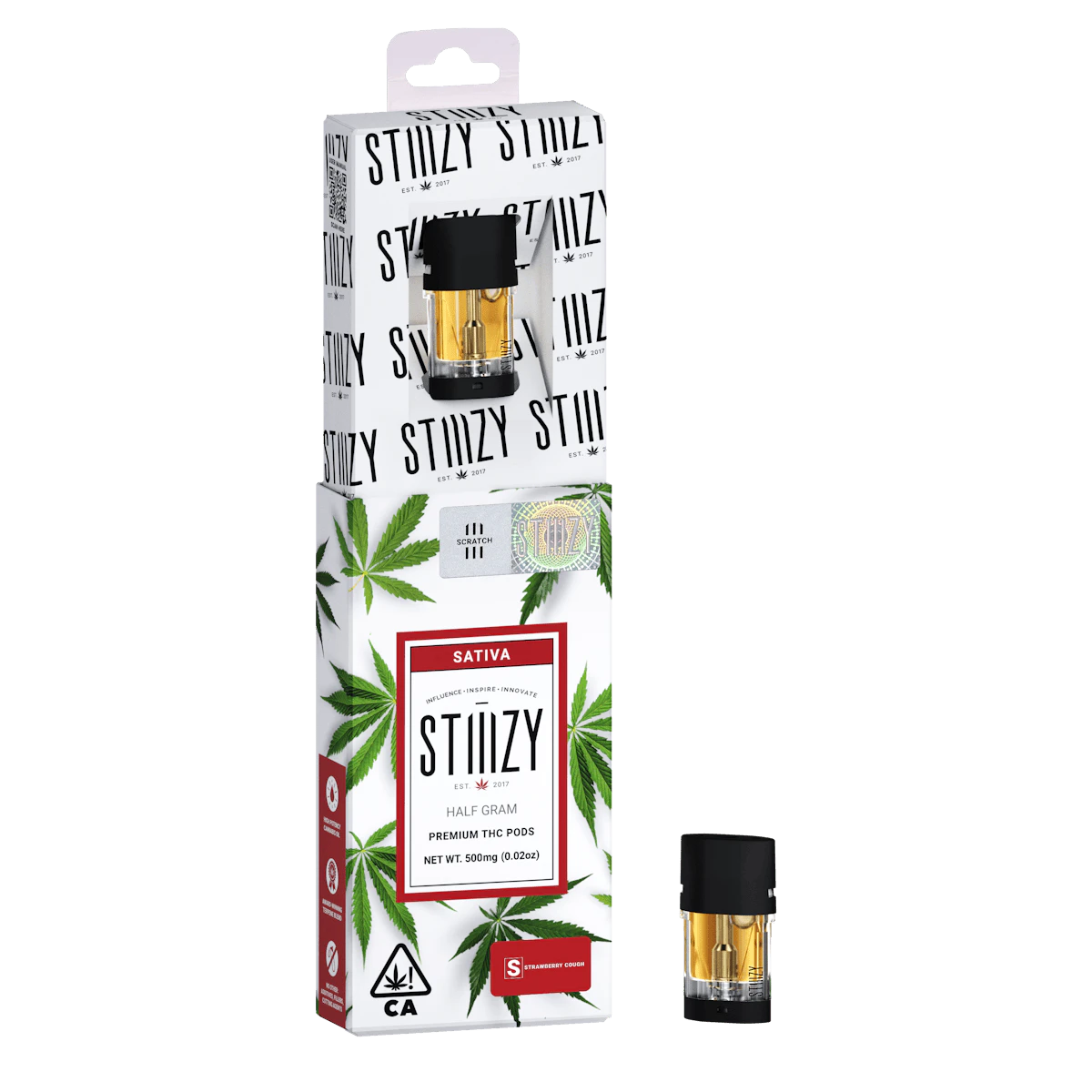 Stiiizy - STRAWBERRY COUGH POD | .5G SATIVA Main Image