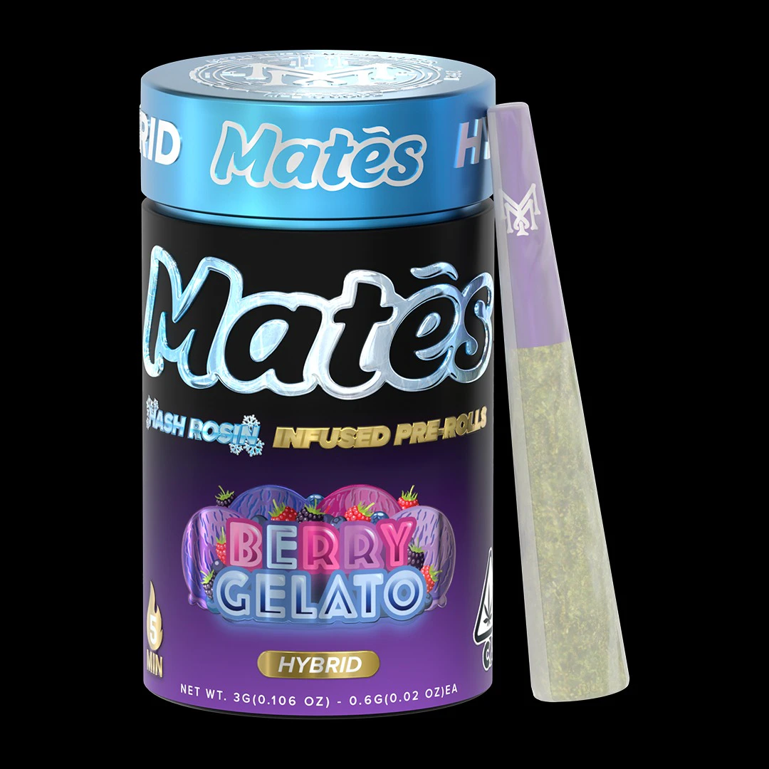 Muha meds - BERRY GELATO HASH ROSIN 5PK PR | 3G |HYBRID Main Image