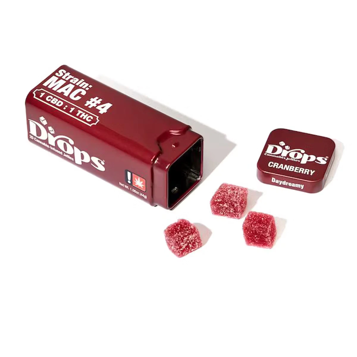Drops candies - CRANBERRY 1:1:1:1 LIVE ROSIN DROPS | 20PK | 100MG Main Image