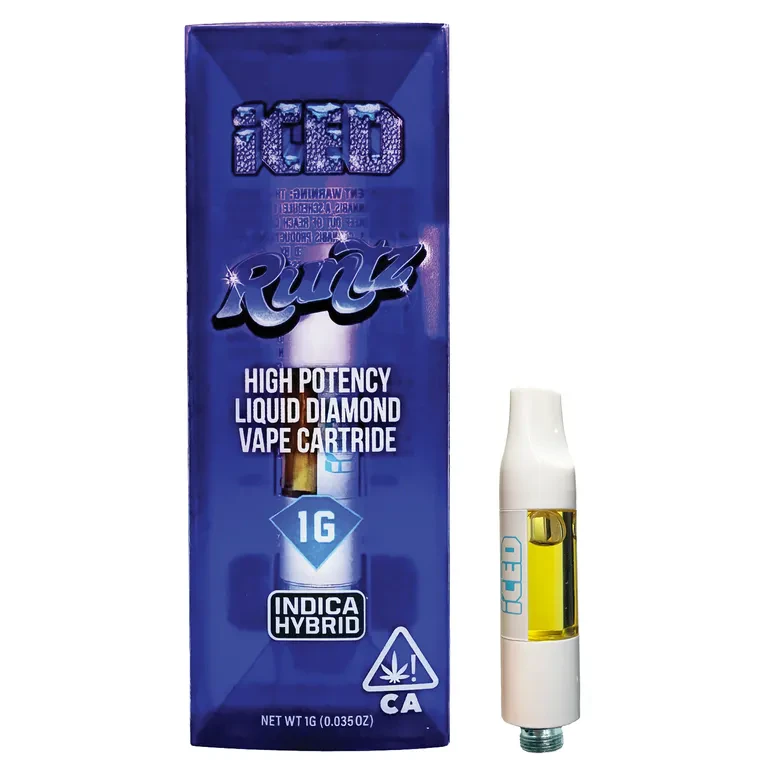 Iced - RUNTZ LIQUID DIAMONDS CART | 1G | HYBRID-INDICA Main Image