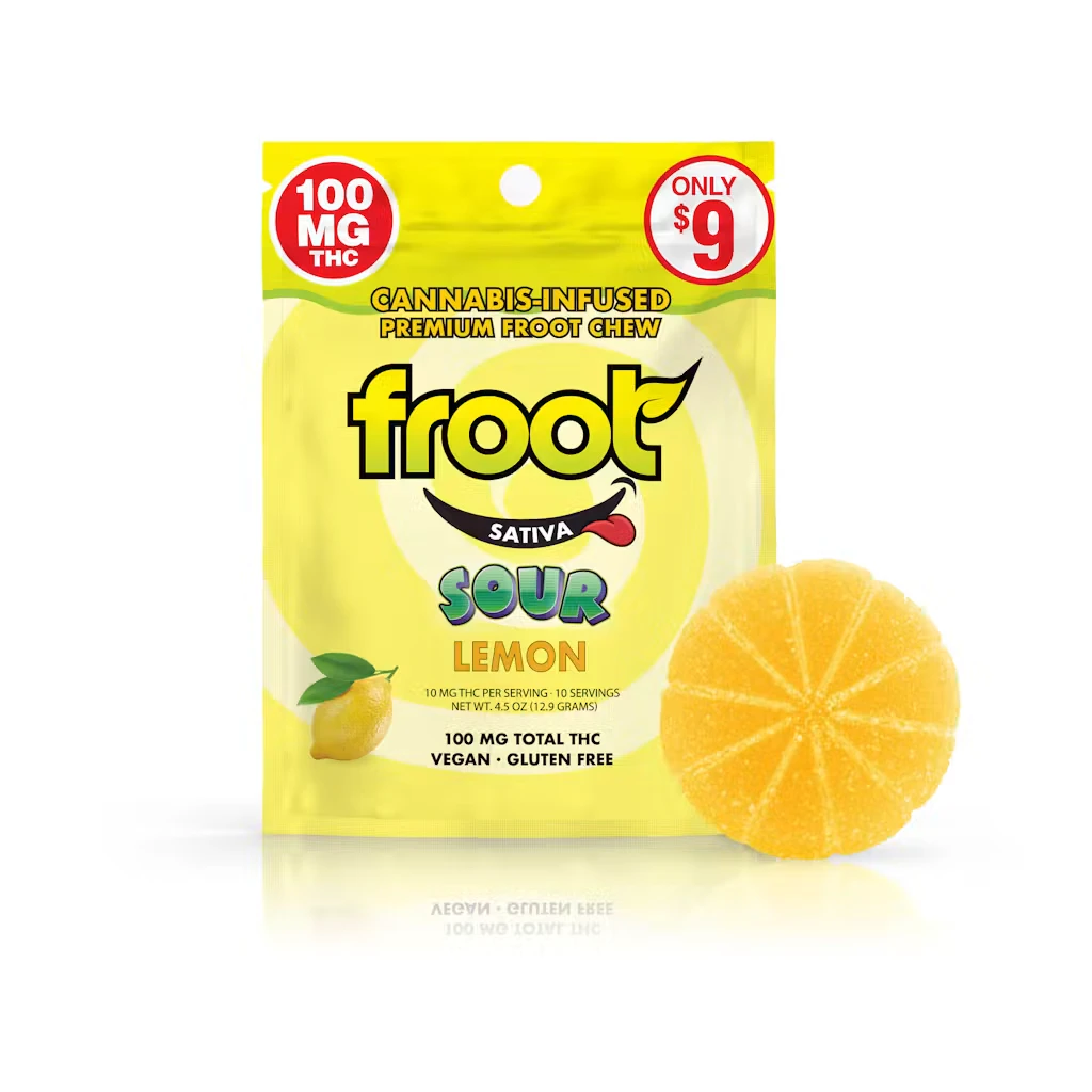 Froot - SOUR LEMON | 1CT | 100MG | SATIVA Main Image