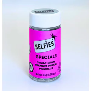 Selfies - SPECIALS | INDICA 5 PACK PREROLLS | 2.5G