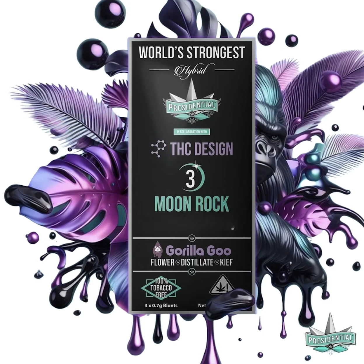 Presidential - GORILLA GOO MINI JOINTS | 3PK | 1.5G | HYBRID Main Image