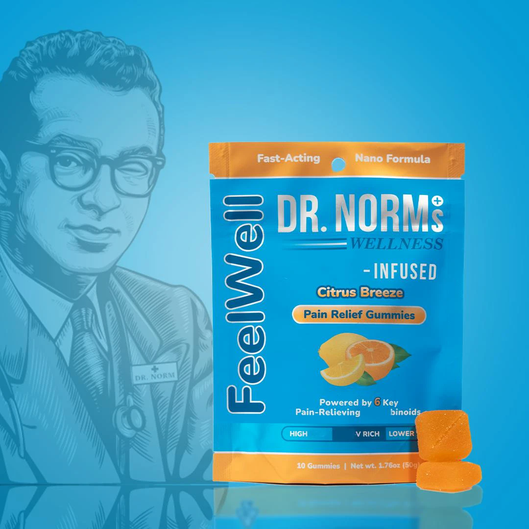 Dr norms - CITRUS BREEZE PAIN RELIEF GUMMIES | 1OOMG Main Image