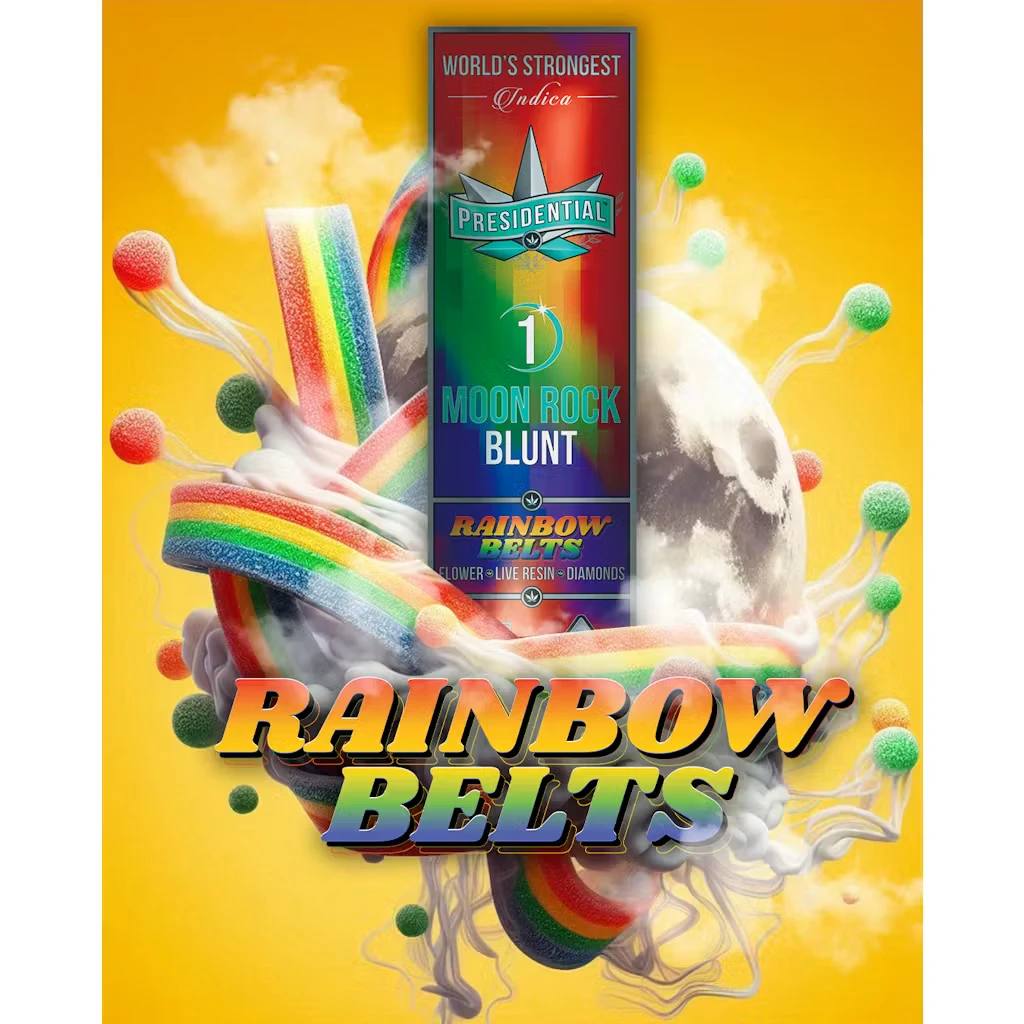 Presidential - RAINBOW BELTS MOON ROCK BLUNT | 1.5G | INDICA Main Image