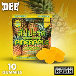 Dee thai - PINEAPPLE ROSIN GUMMIES 10PK | 100MG