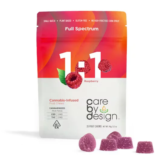 Care by design - 1:1 RASPBERRY CBD GUMMIES | 20CT Main Image