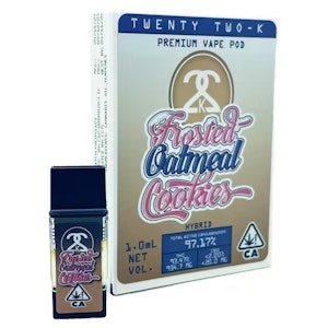 22k - FROSTED OATMEAL COOKIES POD | 1G | HYBRID