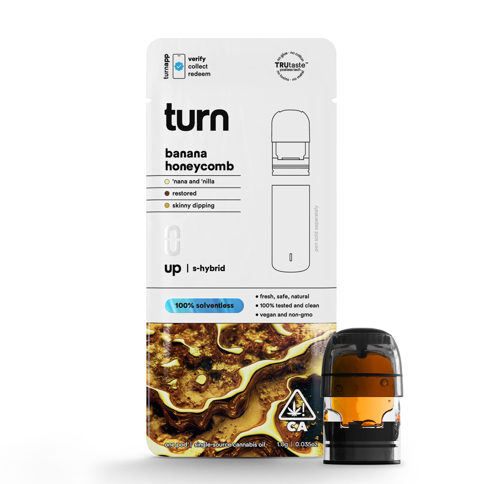 Turn - BANANA HONEYCOMB ROSIN POD | .5G Main Image