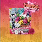 TROPICAL DRAGON FRUIT LIVE ROSIN GUMMIES | 10PK | 100MG INDICA