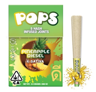 Dee thai - POPS | PINEAPPLE DIESEL HASH INF JOINTS 5PK | 2.5G