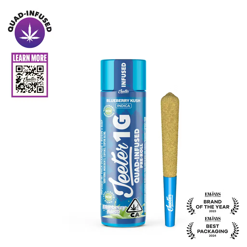 Jeeter - BLUEBERRY KUSH | INFUSED PR | 1G Main Image