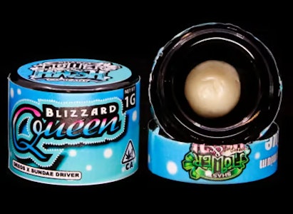 Shasta hash co - BLIZZARD QUEEN | LIVE ROSIN | 1G | T1