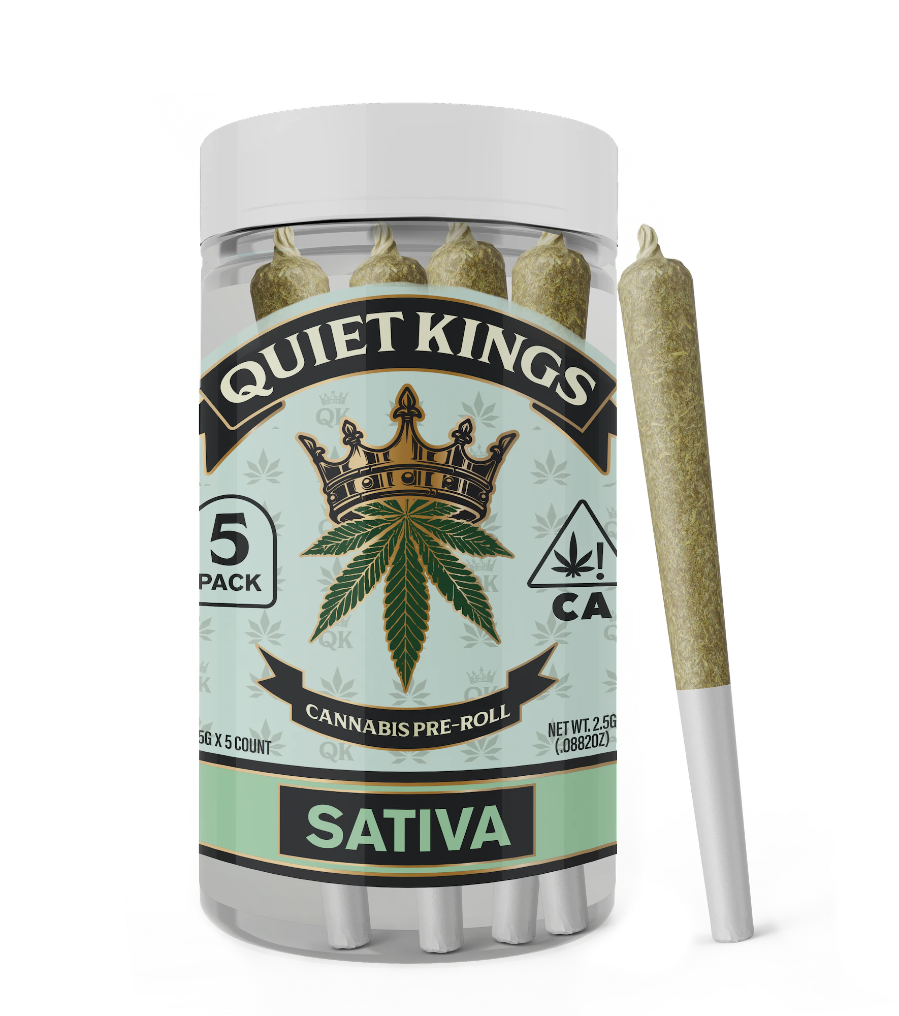 Quiet kings - CALI-O 5PK PREROLLS | 2.5G | SATIVA Main Image