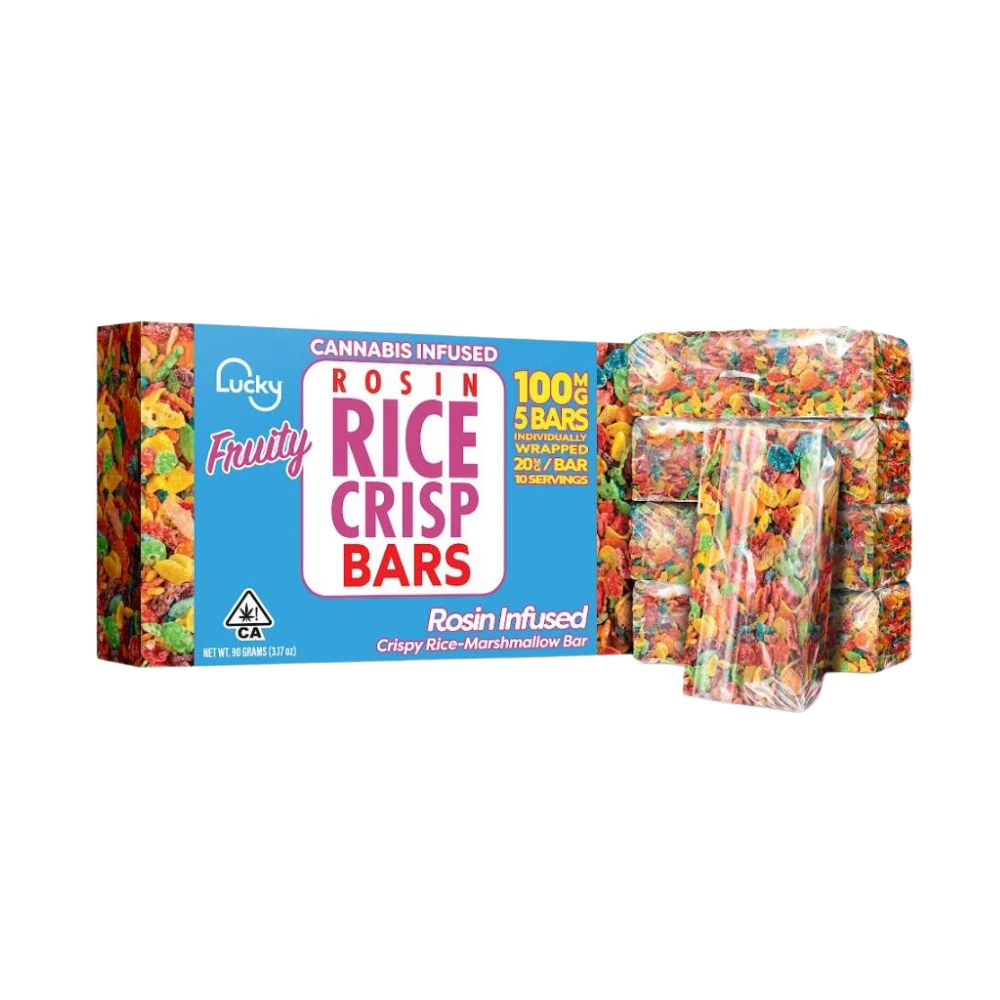 Lucky - FRUITY CRISPY RICE ROSIN BARS | 5PK | 100MG Main Image