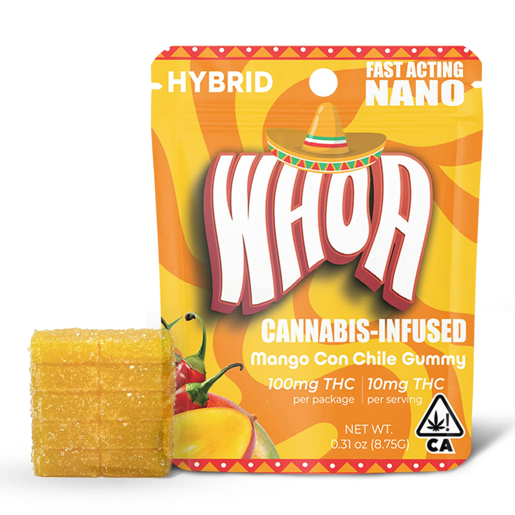 Whoa - MANGO CON CHILE GUMMY | HYBRID | 100MG Main Image