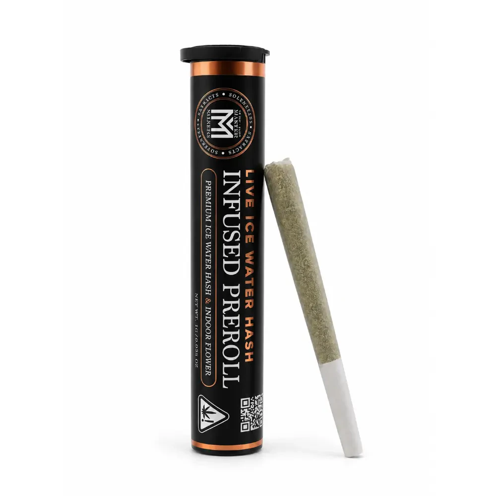 Master makers - MALIBU LEMON Z X LEMON HEADS PREROLL | ICE WATER HASH INF | 1G Main Image