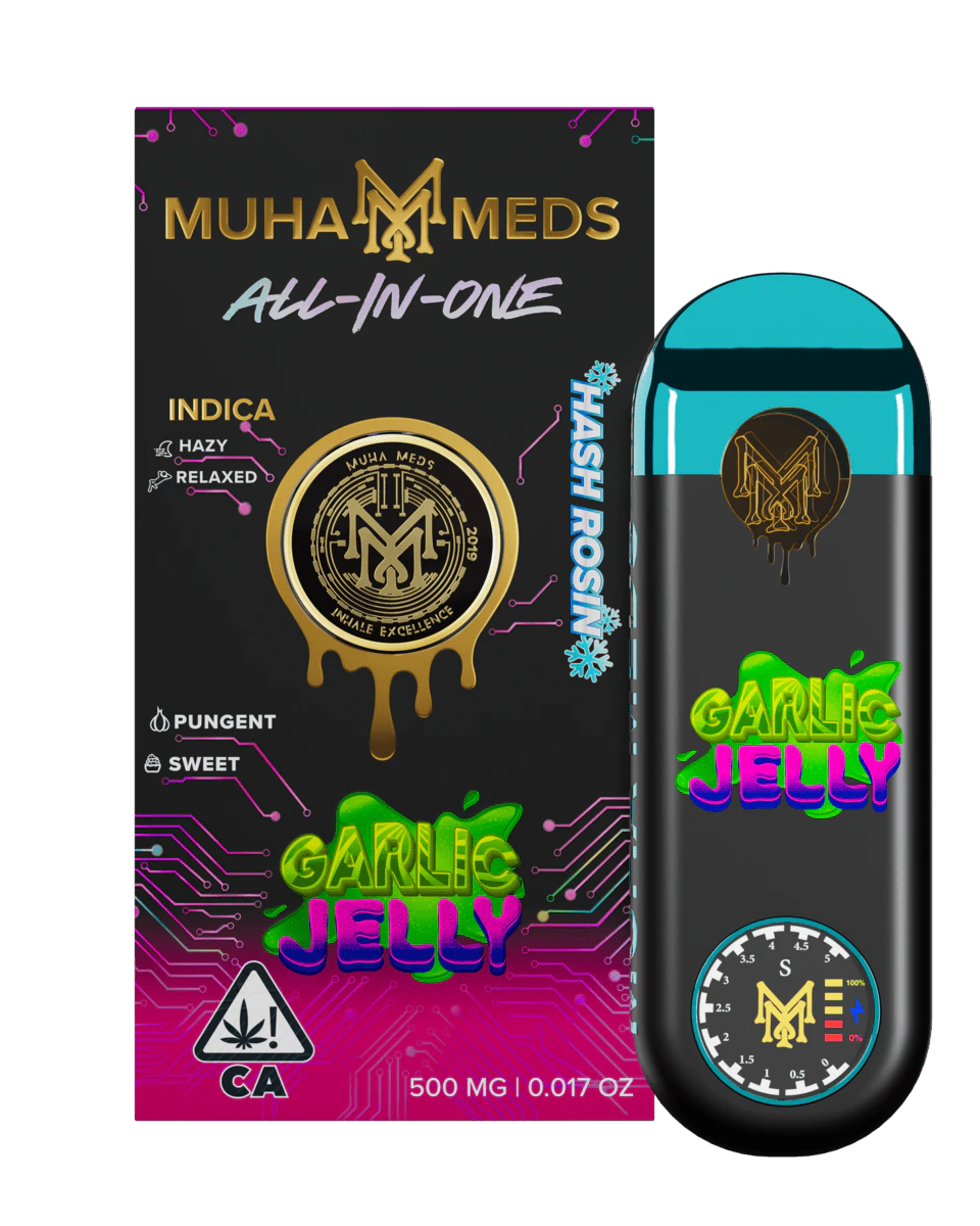 Muha meds - GARLIC JELLY HASH ROSIN AIO | .5G Main Image