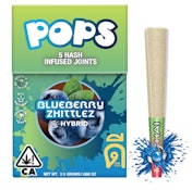 POPS | BLUEBERRY ZKITTLES HASH INF JOINTS 5PK | 2.5G HYBRID