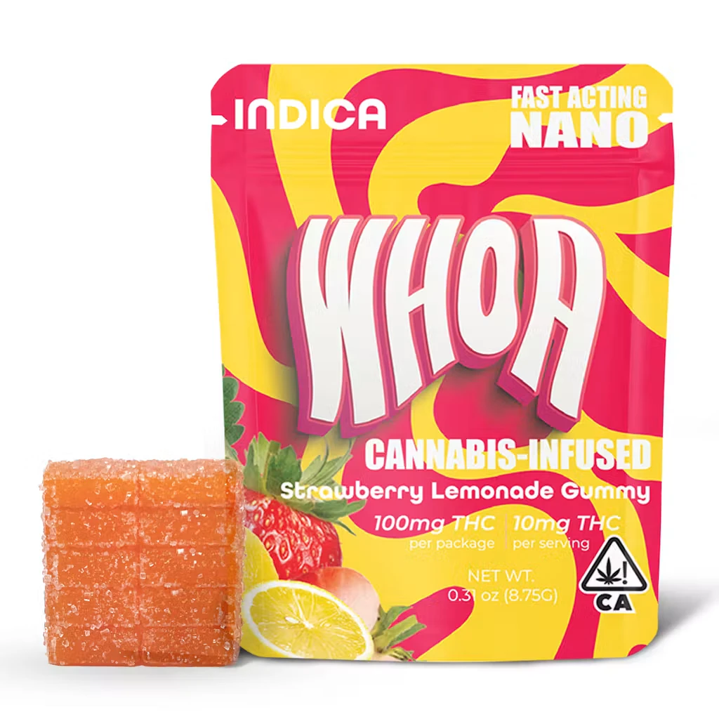 Whoa - STRAWBERRY LEMONADE GUMMY | 100MG | INDICA Main Image