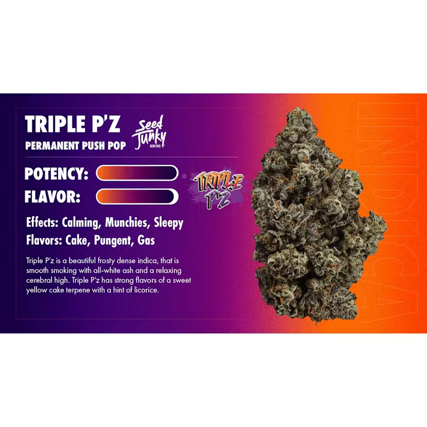 Seed junky - TRIPLE P'Z | 3.5G | INDICA Main Image