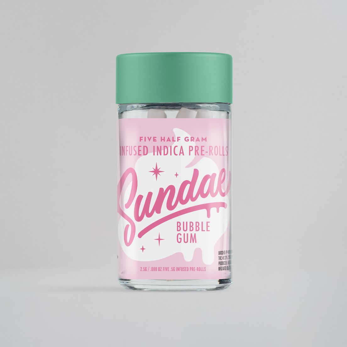 BUBBLE GUM INFUSED 5PK | 2.5G | INDICA