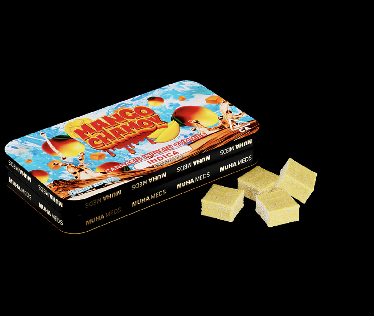 Muha meds - MANGO CHAMOY HASH ROSIN GUMMIES | 100MG | 10PK INDICA Main Image