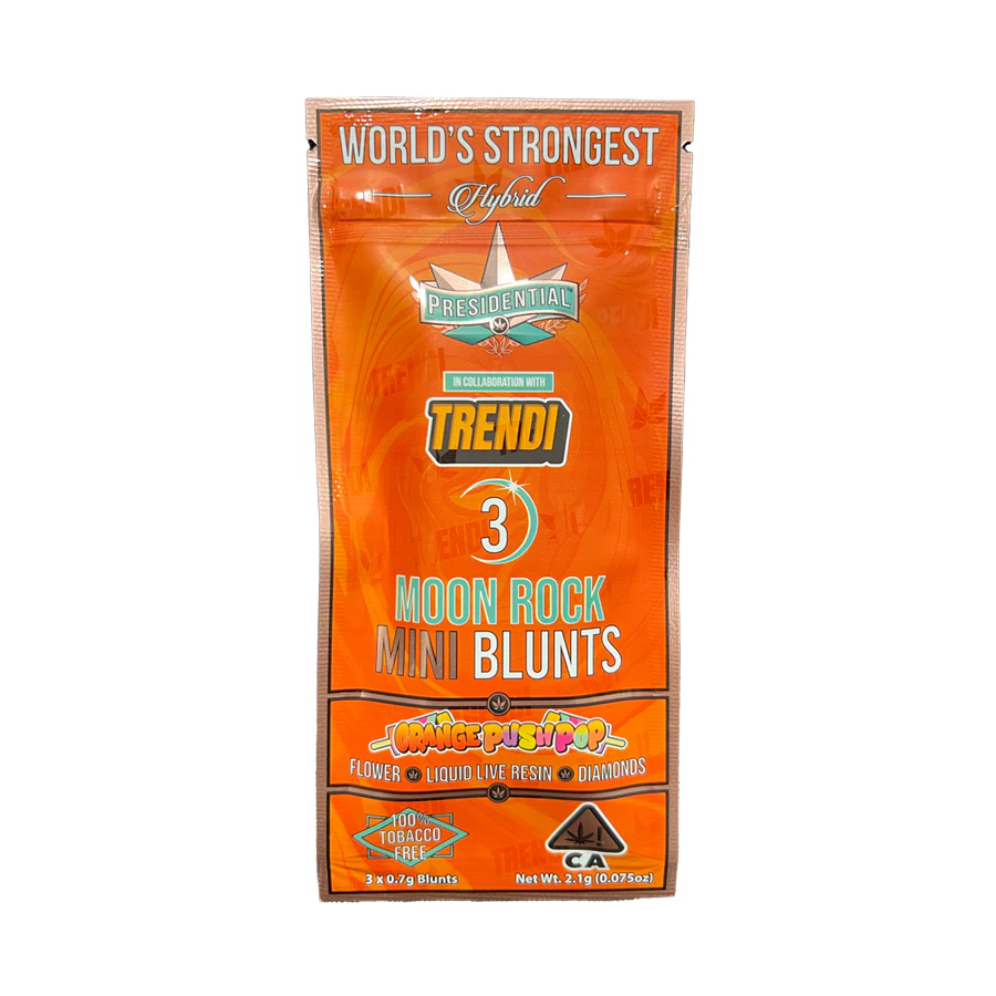 Presidential - ORANGE PUSH POP | MOONROCK | MINI BLUNTS | 3PK Main Image