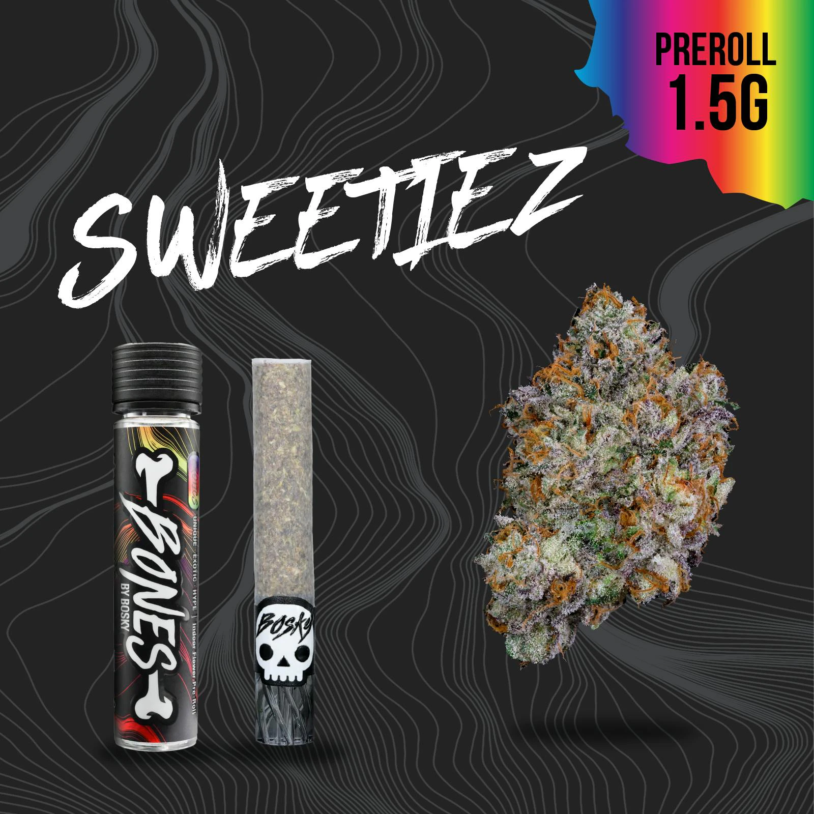 Bosky genetics - BONES | SWEETIEZ | 1.5G | INDICA Main Image