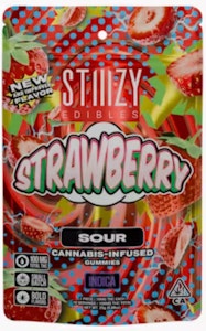Stiiizy - SOUR STRAWBERRY GUMMIES 10PK | 100MG