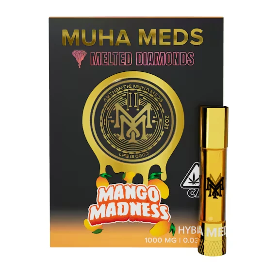 Muha meds - MANGO MADNESS CART | MELTED DIAMONDS | 1G | HYBRID Main Image