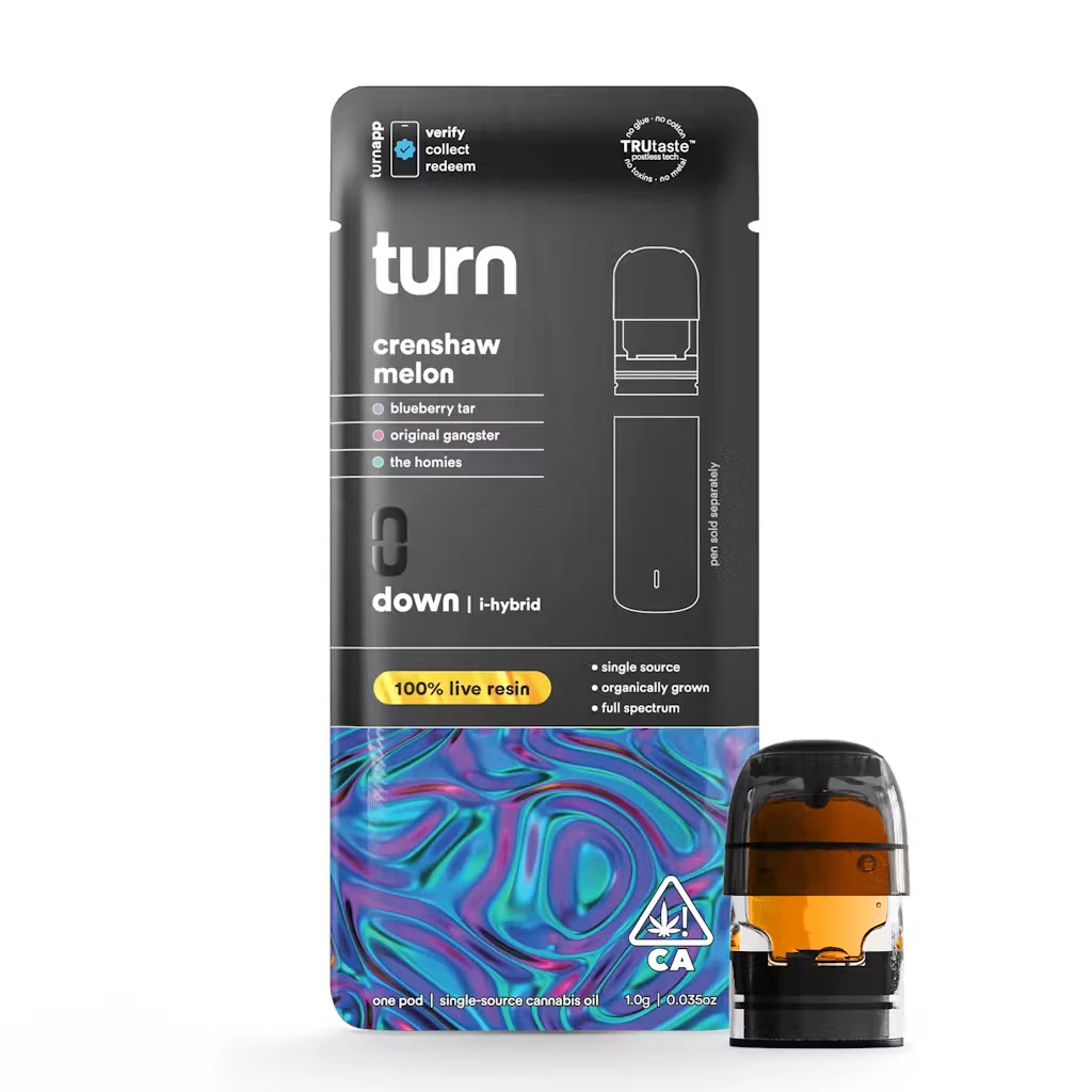 Turn - LIVE RESIN | CRENSHAW MELON POD | 1G | HYBRID Main Image