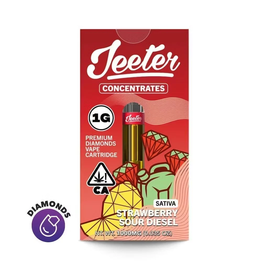 Jeeter - STRAWBERRY SOUR DIESEL CART | LIQUID DIAMONDS | 1G | SATIVA Main Image