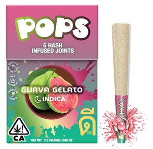 Dee thai - POPS | GUAVA GELATO POPS |  HASH INF JOINTS 5PK | 2.5G INDICA