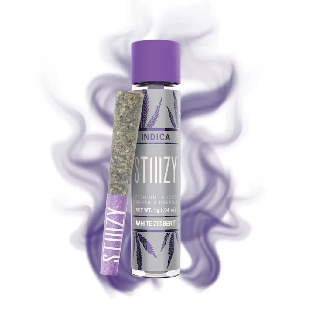 Stiiizy - NAKED | WHITE ZERBERT PREROLL | 1G | INDICA Main Image