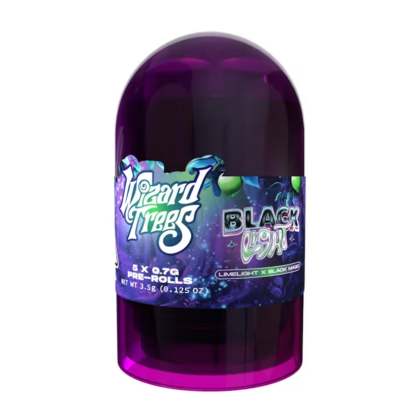Wizard trees - BLACK LIGHT 5PK PREROLLS | 3.5G SATIVA Main Image