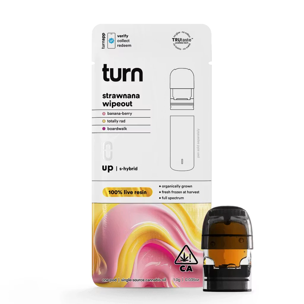 Turn - LIVE RESIN | STRAWNANA WIPEOUT POD | 1G | HYBRID Main Image