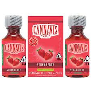 Cannavis - STRAWBERRY SYRUP 2PK | 1000MG