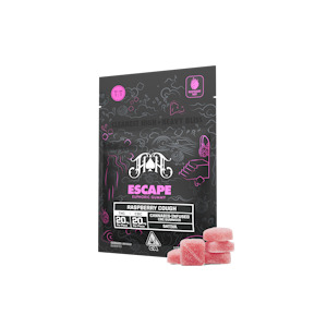 Heavy hitters - ESCAPE BLISS | RASPBERRY COUGH | 100MG THC/ 100MG CBC | GUMMIES | 5PK