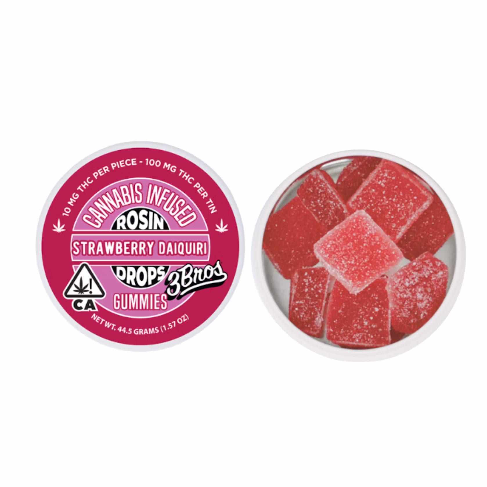 STRAWBERRY DAIQUIRI | ROSIN DROPS GUMMIES 10PK | 100MG