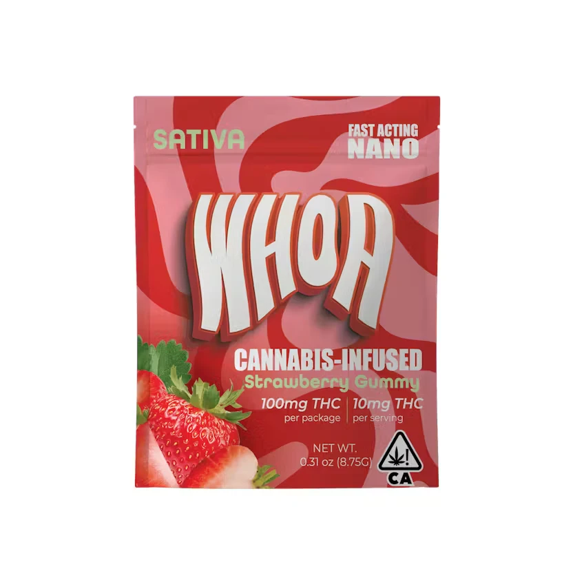 Whoa - STRAWBERRY GUMMY | 100MG | SATIVA Main Image