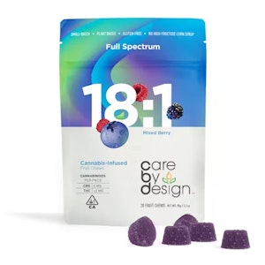 Care by design - 18:1 MIXED BERRY CBD GUMMIES | 20CT