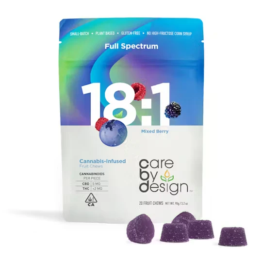 Care by design - 18:1 MIXED BERRY CBD GUMMIES | 20CT Main Image
