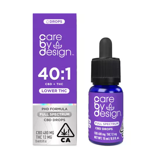 Care by design - 40:1 FULL SPECTRUM CBD DROPS | 15ML Main Image