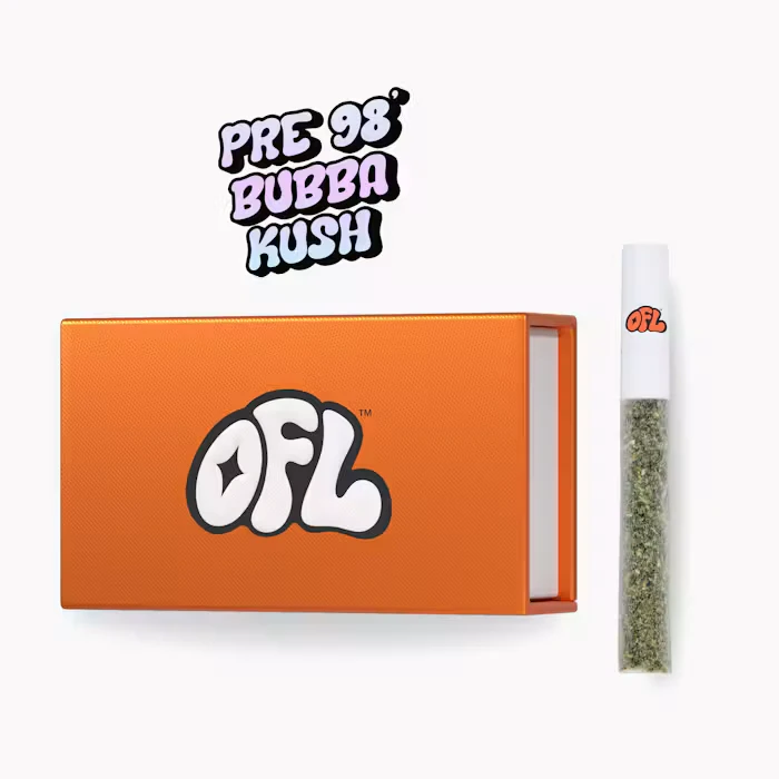 Oakfruitland - PRE-98 BUBBA KUSH 5 PACK PREROLLS | 3.5G | INDICA Main Image