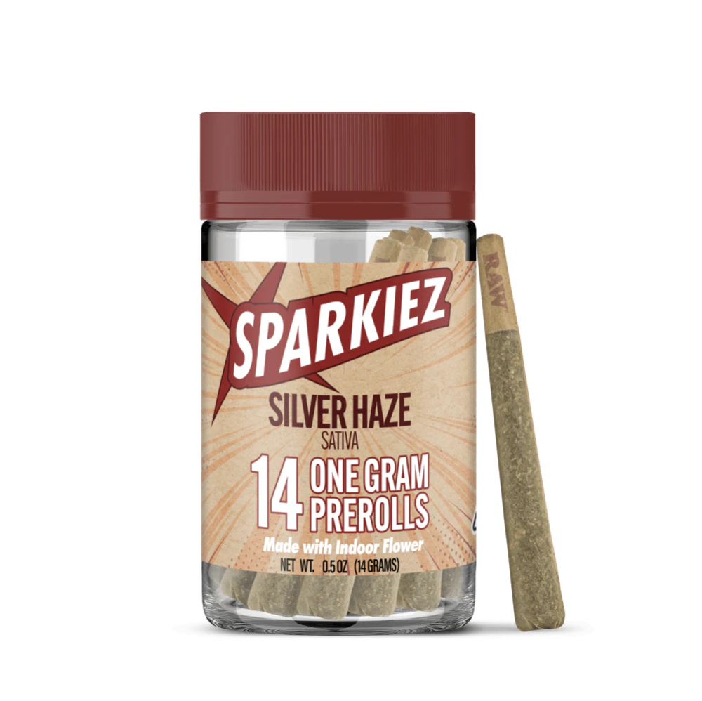 Sparkiez - SILVER HAZE PREROLLS 14PK | SATIVA | 14G Main Image
