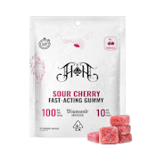 SOUR CHERRY FAST ACTING GUMMIES | 10 PACK | 100MG