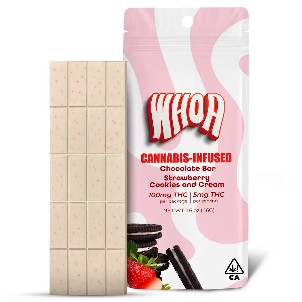 Whoa - STRAWBERRY COOKIES & CREAM BAR | 100MG Main Image
